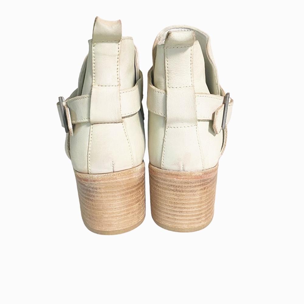 Free People Cream Ankle Boots - Picture 9 of 13